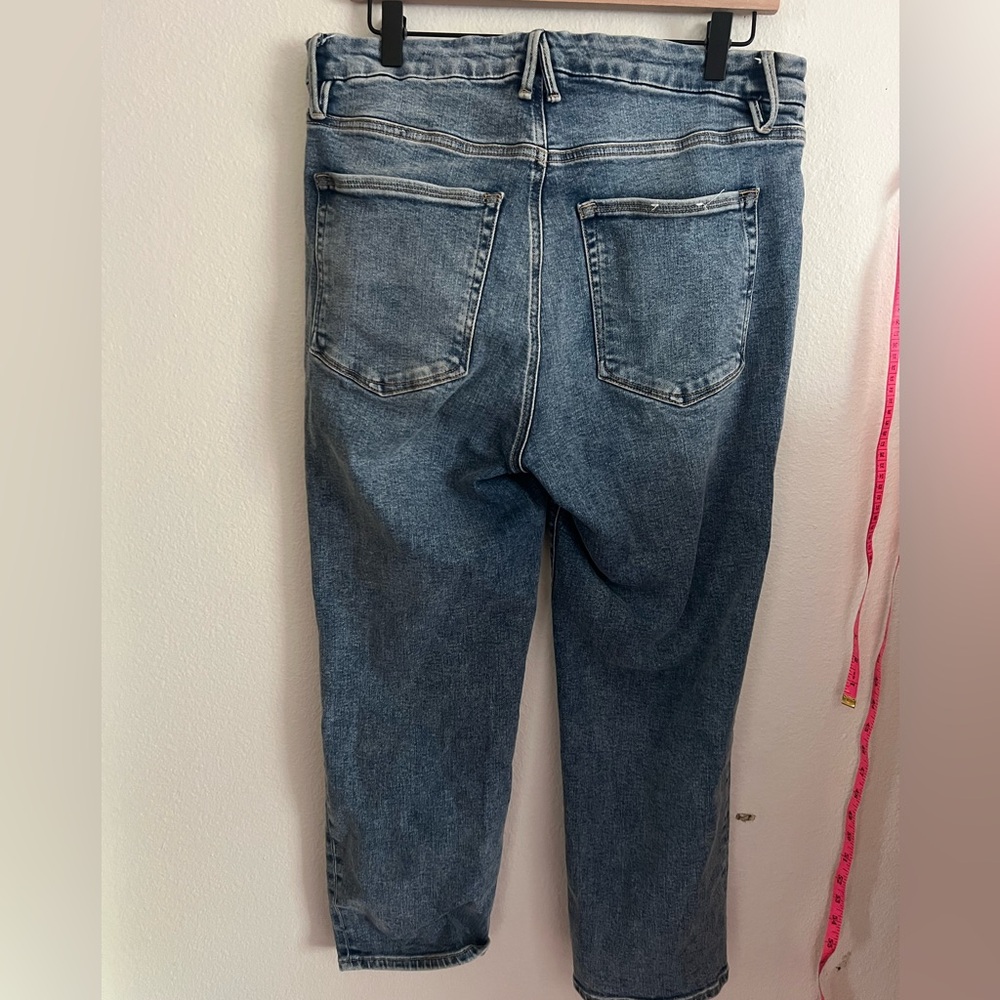 Good American High-Rise Straight Leg Jeans - Picture 2 of 3